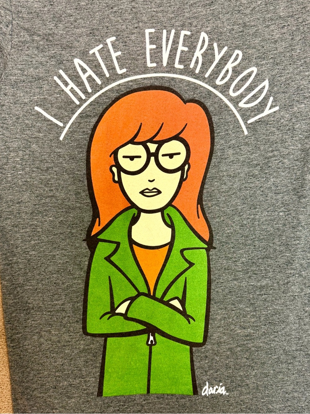 MTV’s Daria 💚 “I Hate Everyone” Tee - Picture 2 of 3